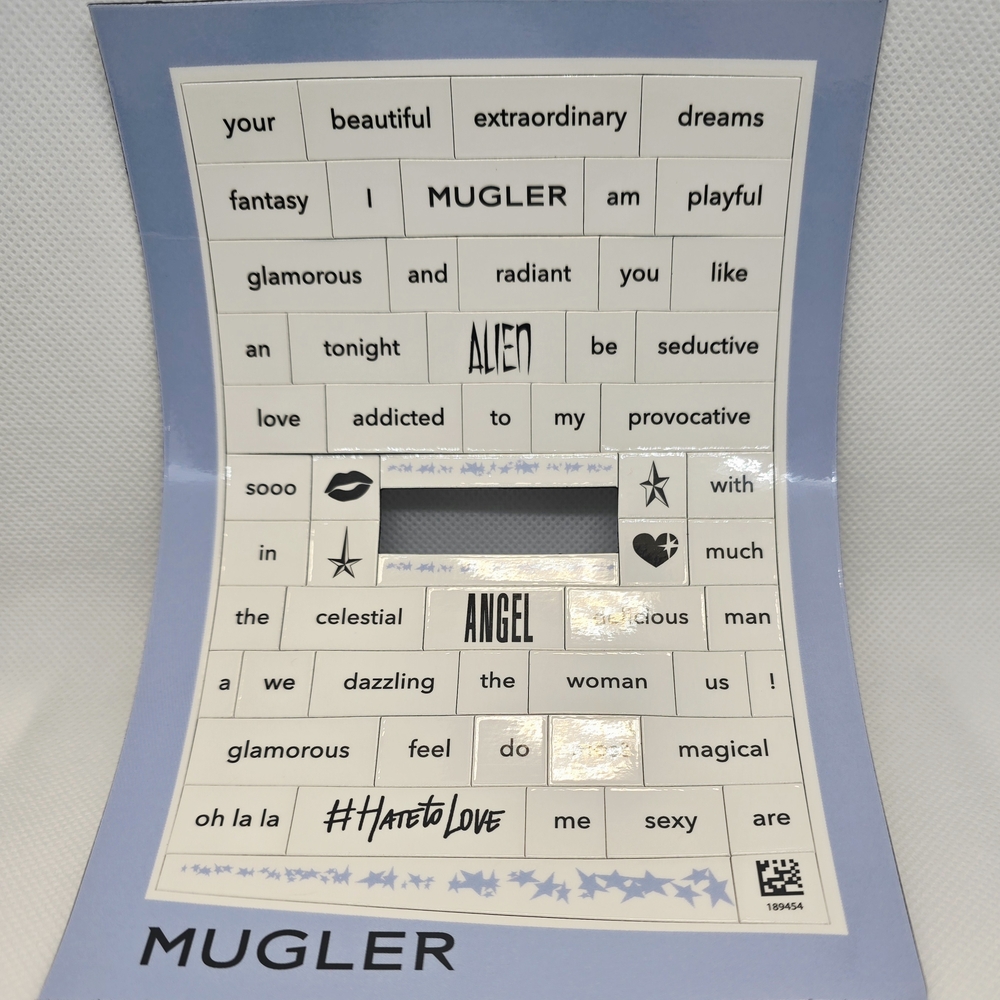 Mugler Word Magnet Set